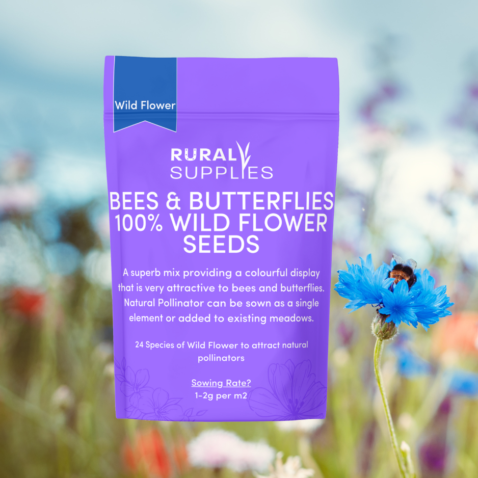 bee and butterfly wildflower seeds Bees & Butterfly Friendly Wildflower Seed Mix – Rural Supplies
