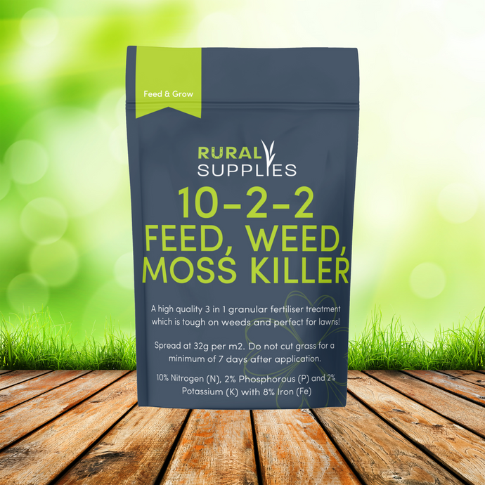 Lawn Feed, Weed & Moss Fertiliser 10-2-2