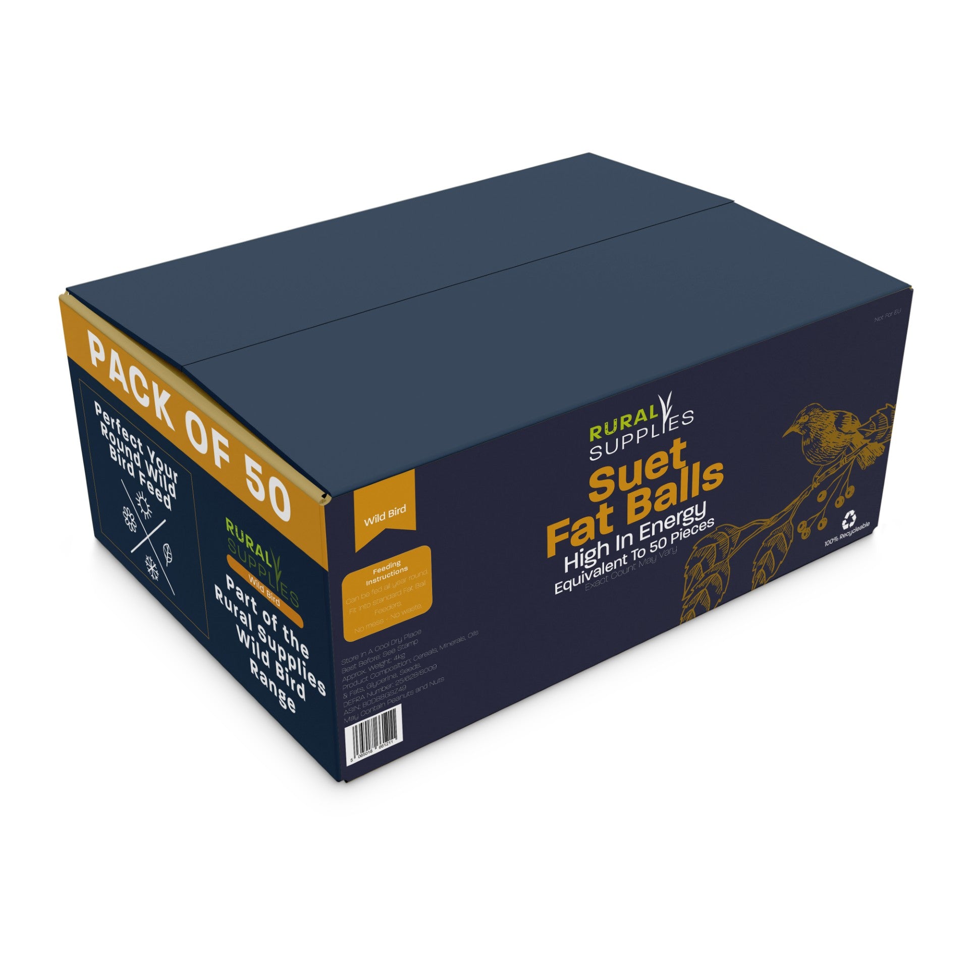 High-Energy Fat Balls for Wild Birds – Premium Bird Food for Year-Round Feeding