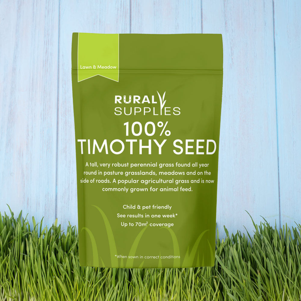 100% Timothy grass seed bag