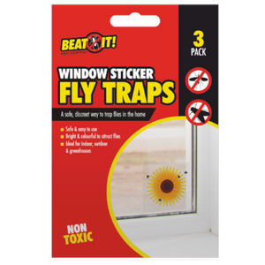 Window Sticker Fly Traps (3 pack)