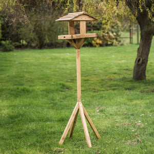 Traditional Wooden Bird Table