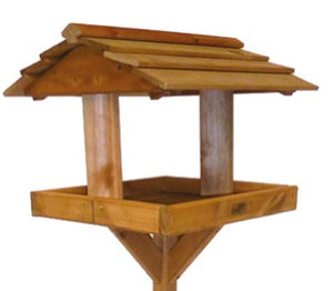 Traditional Wooden Bird Table