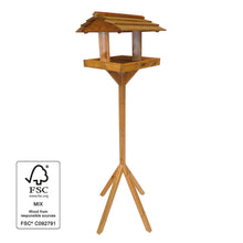 Load image into Gallery viewer, Traditional Wooden Bird Table
